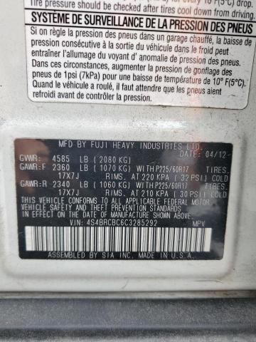 2012 Subaru Outback 2.5I Premium VIN: 4S4BRCBC6C3285292 Lot: 56977464