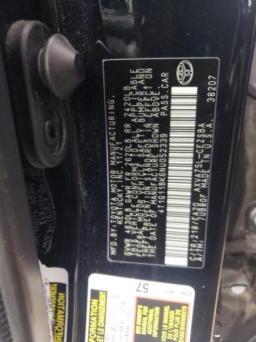 VIN 4T1G11BK6NU052339 2022 Toyota Camry, SE no.12