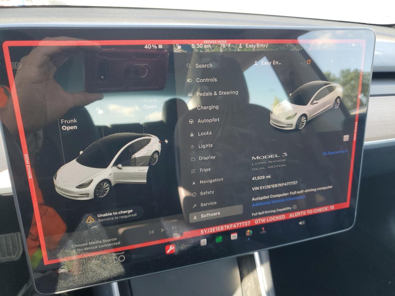 5YJ3E1EB7KF477737 2019 Tesla Model 3