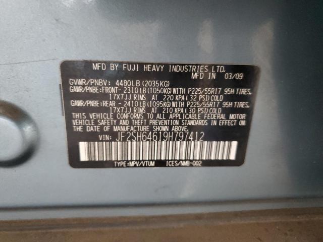 2009 Subaru Forester 2.5X Limited VIN: JF2SH64619H797412 Lot: 56425364
