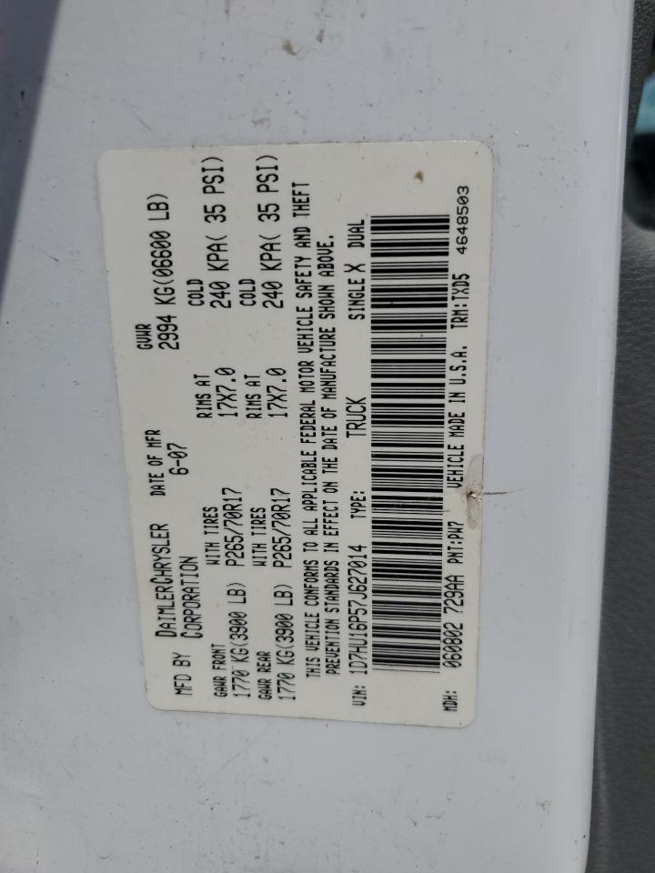 1D7HU16P57J627014 2007 Dodge Ram 1500 St