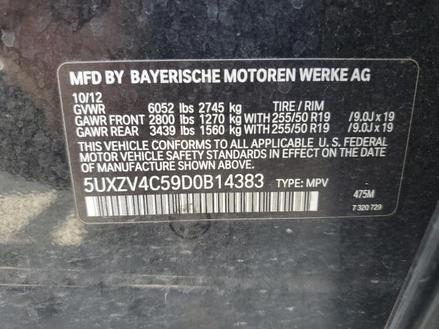 VIN 5UXZV4C59D0B14383 2013 BMW X5, Xdrive35I no.14