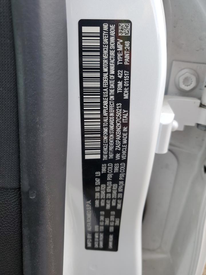 ZASPAKBN2K7C50213 2019 Alfa Romeo Stelvio Ti