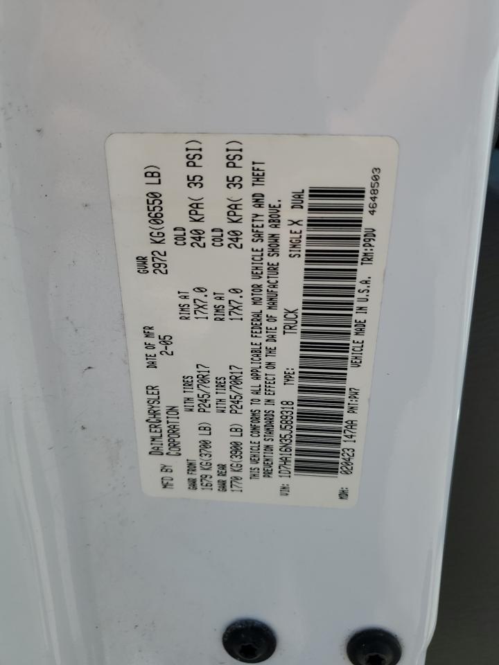 1D7HA16N35J589318 2005 Dodge Ram 1500 St