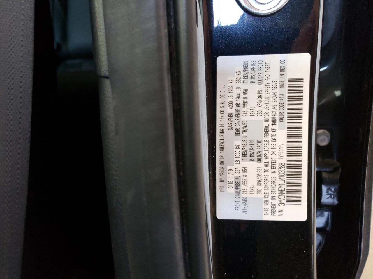 3MVDMAEM1LM103788 2020 Mazda Cx-30 Premium