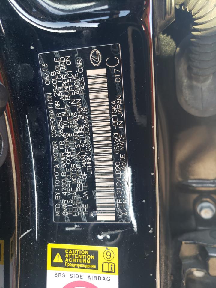 JTHBK1GG9D2068978 2013 Lexus Es 350