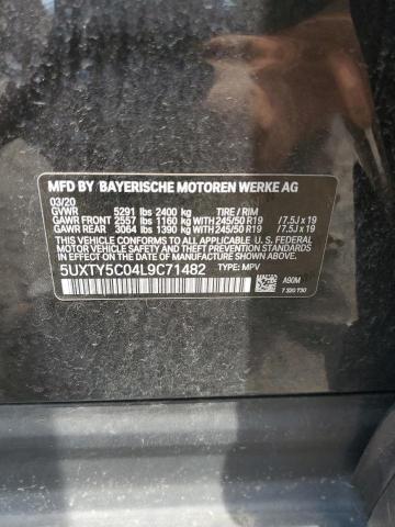 2020 BMW X3 xDrive30I VIN: 5UXTY5C04L9C71482 Lot: 59181064