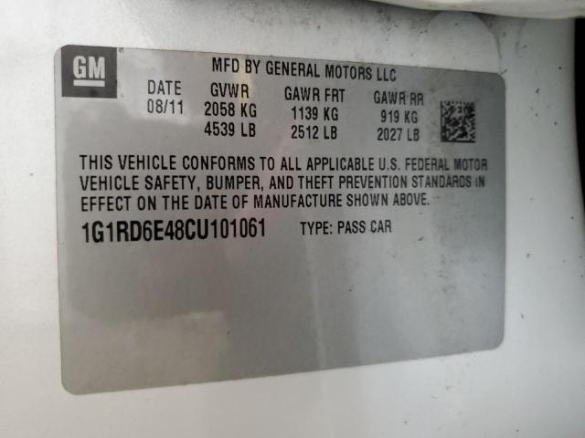 2012 Chevrolet Volt VIN: 1G1RD6E48CU101061 Lot: 57045694