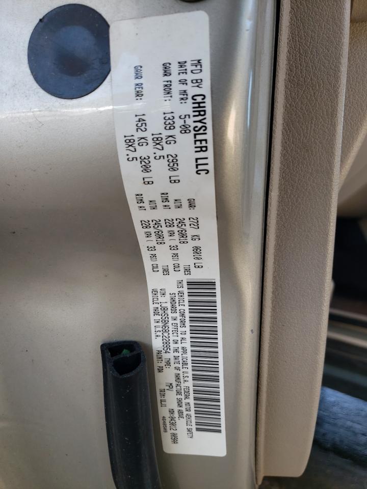 1J8HS58N68C228954 2008 Jeep Grand Cherokee Limited