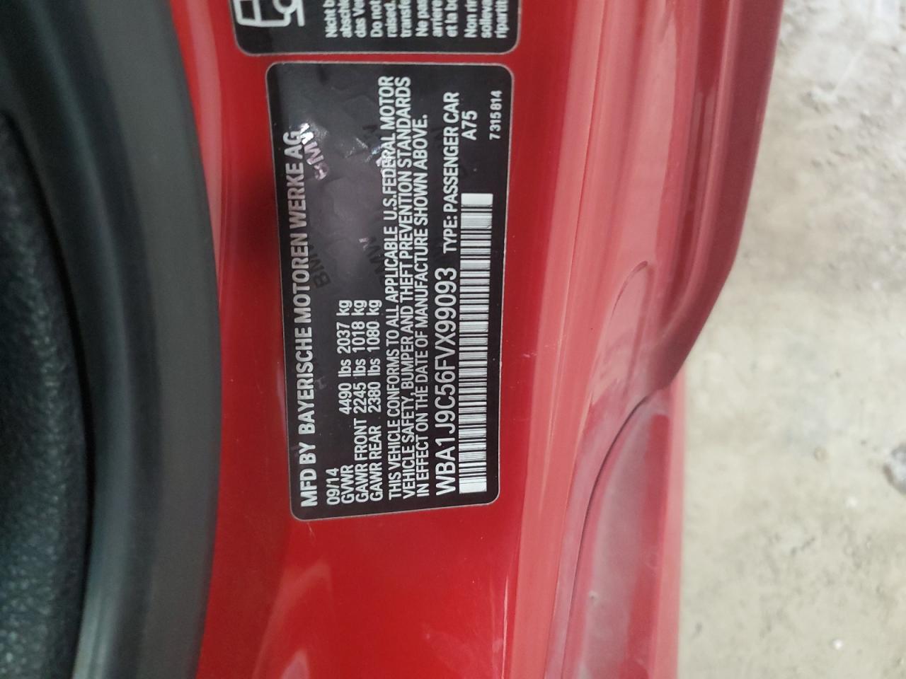 WBA1J9C56FVX99093 2015 BMW M235Xi