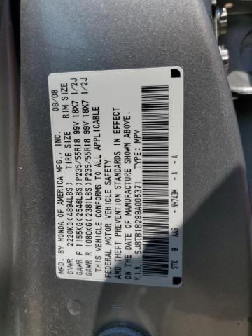 5J8TB18299A005371 2009 Acura Rdx