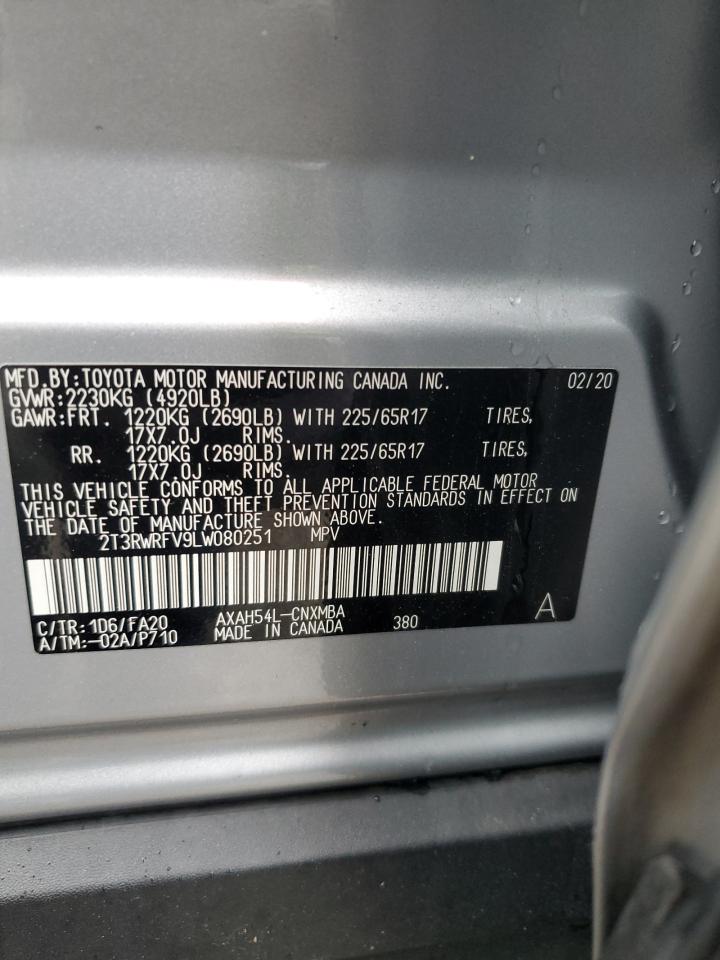 2T3RWRFV9LW080251 2020 Toyota Rav4 Xle