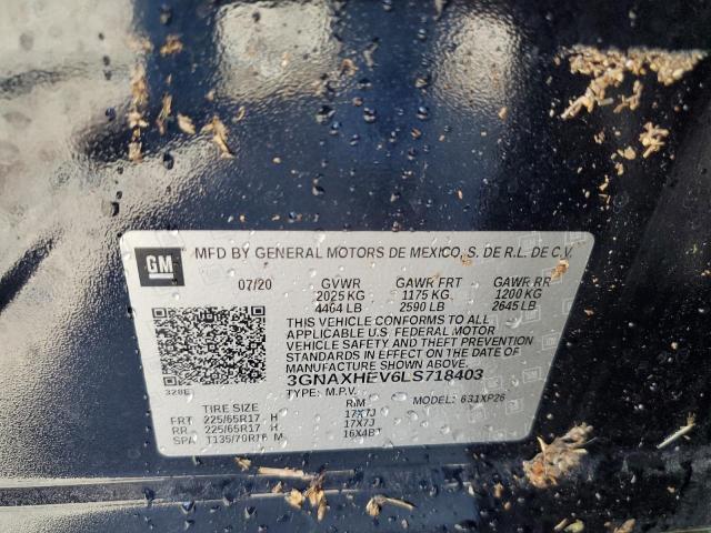 2020 Chevrolet Equinox Ls VIN: 3GNAXHEV6LS718403 Lot: 57885784