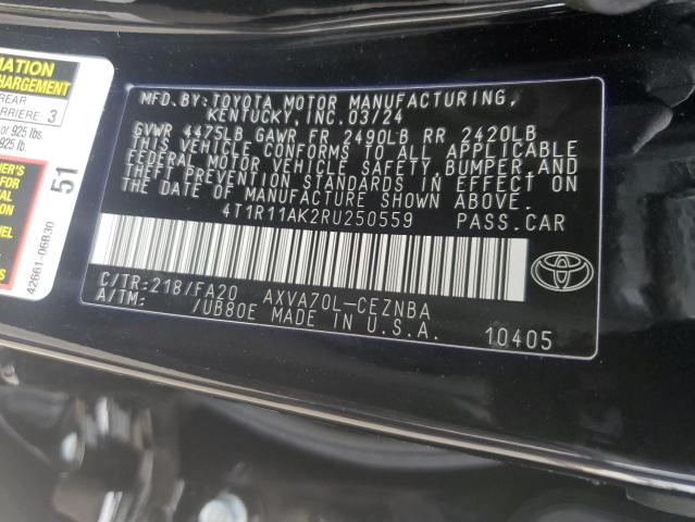 VIN 4T1R11AK2RU250559 2024 Toyota Camry, LE no.13