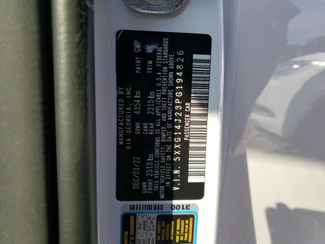 2023 Kia K5 Lxs VIN: 5XXG14J23PG194826 Lot: 60221264