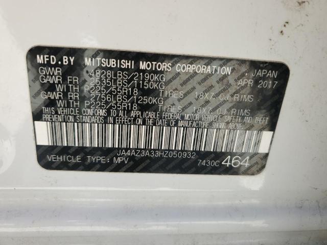2017 MITSUBISHI OUTLANDER - JA4AZ3A33HZ050932