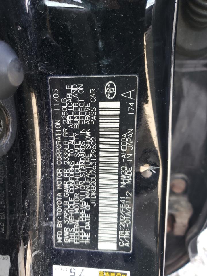 JTDKB20U763129622 2006 Toyota Prius