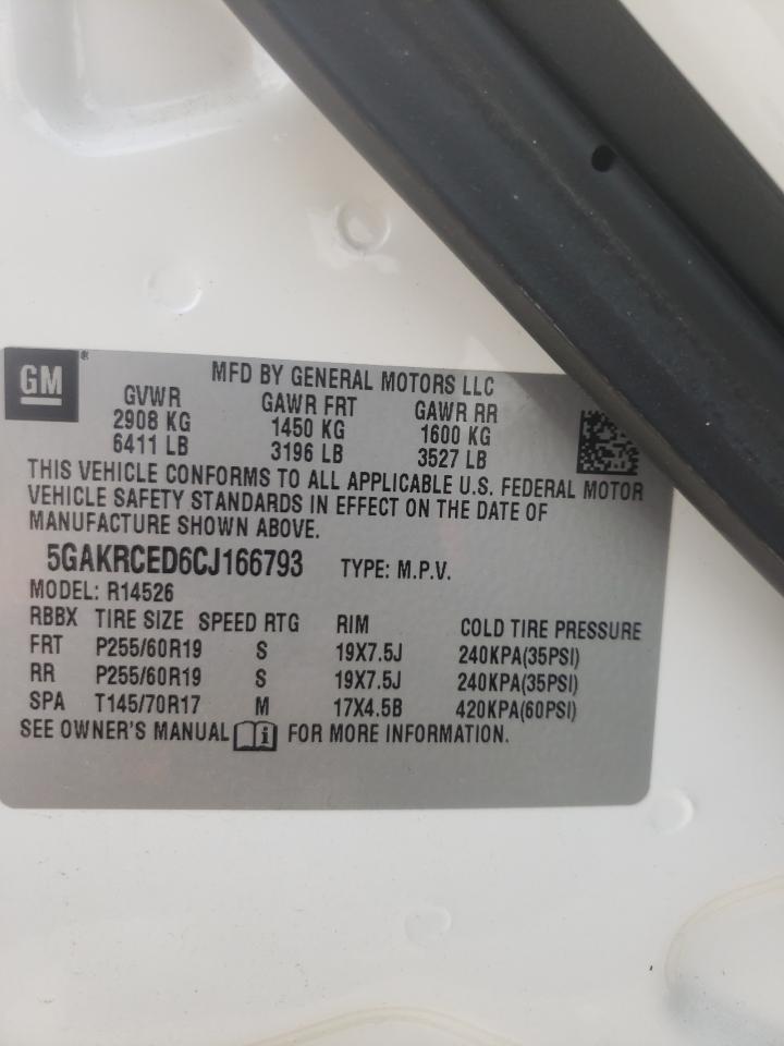 5GAKRCED6CJ166793 2012 Buick Enclave