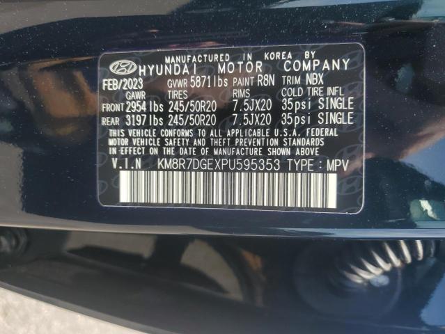 2023 Hyundai Palisade Calligraphy VIN: KM8R7DGEXPU595353 Lot: 57217694