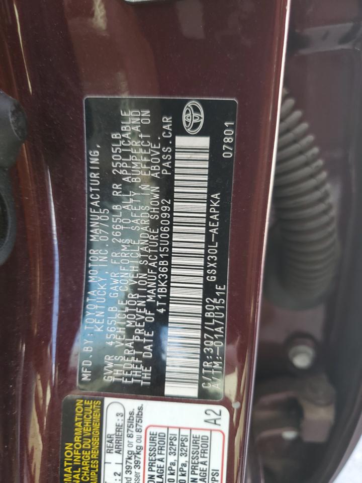 4T1BK36B15U060992 2005 Toyota Avalon Xl