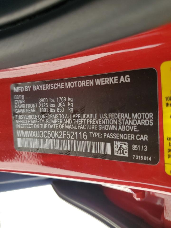 WMWXU3C50K2F52116 2019 Mini Cooper S