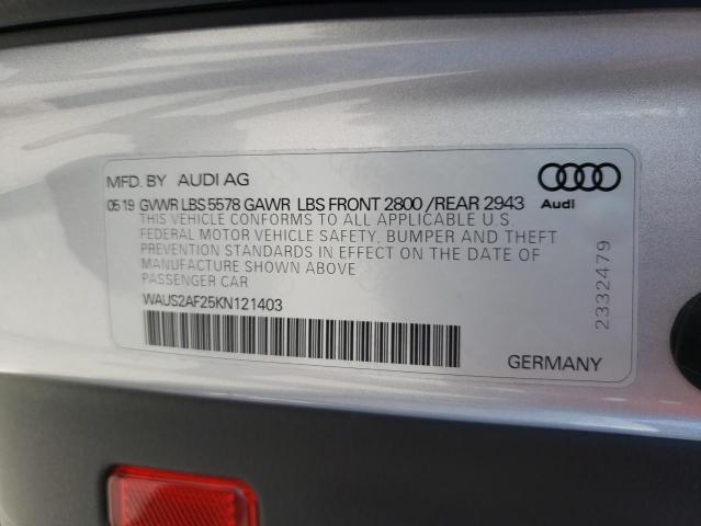 VIN WAUS2AF25KN121403 2019 Audi A7, Prestige no.12