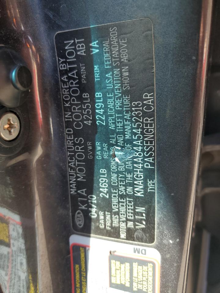 KNAGH4A84A5452313 2010 Kia Optima Ex