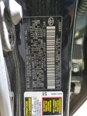 4T1B11HKXJU109086 2018 TOYOTA CAMRY - Image 12