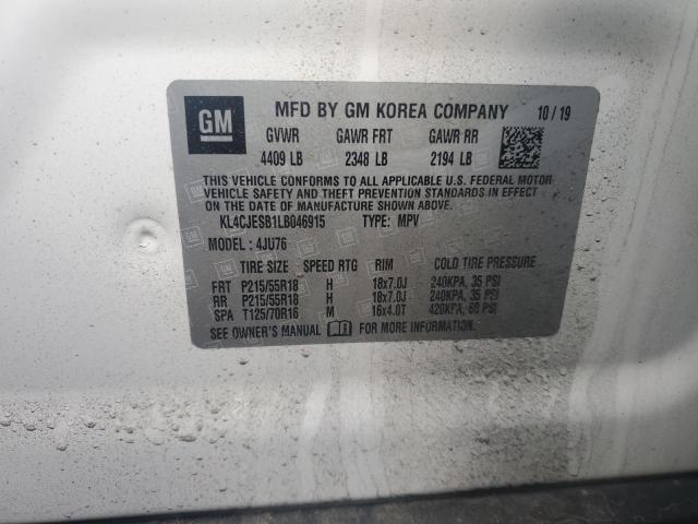 2020 Buick Encore Preferred VIN: KL4CJESB1LB046915 Lot: 56951604