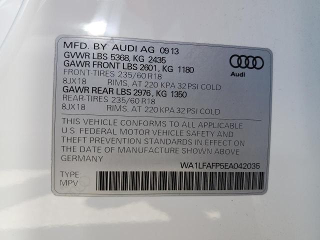 VIN WA1LFAFP5EA042035 2014 Audi Q5, Premium Plus no.14