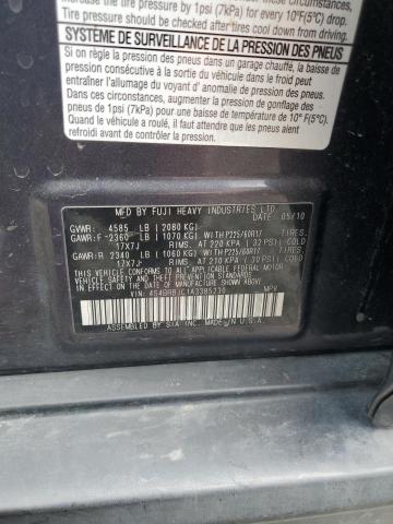 2010 Subaru Outback 2.5I Limited VIN: 4S4BRBJC1A3385230 Lot: 60131384