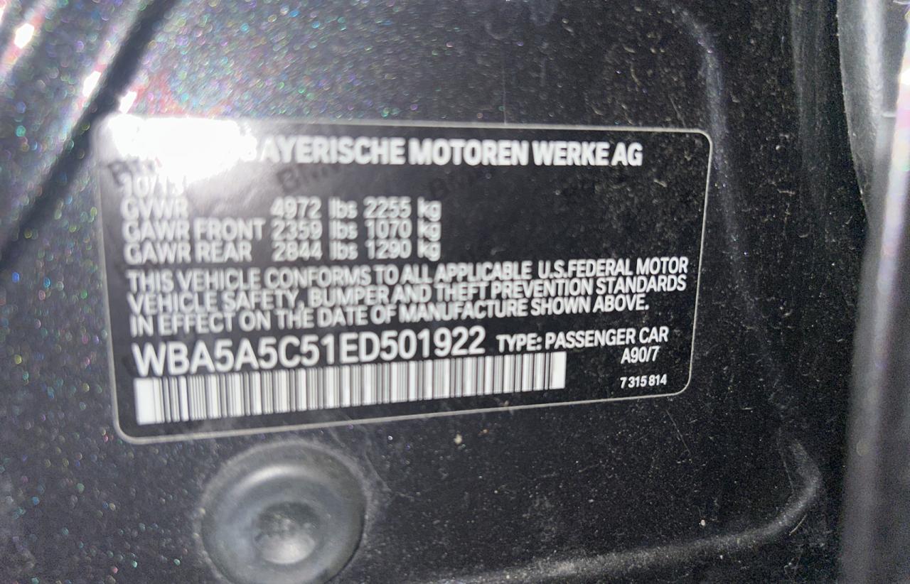 WBA5A5C51ED501922 2014 BMW 528 I