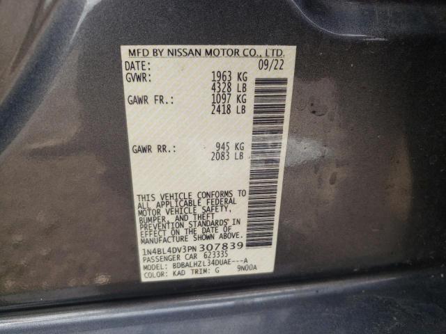 VIN 1N4BL4DV3PN307839 2023 Nissan Altima, SV no.12