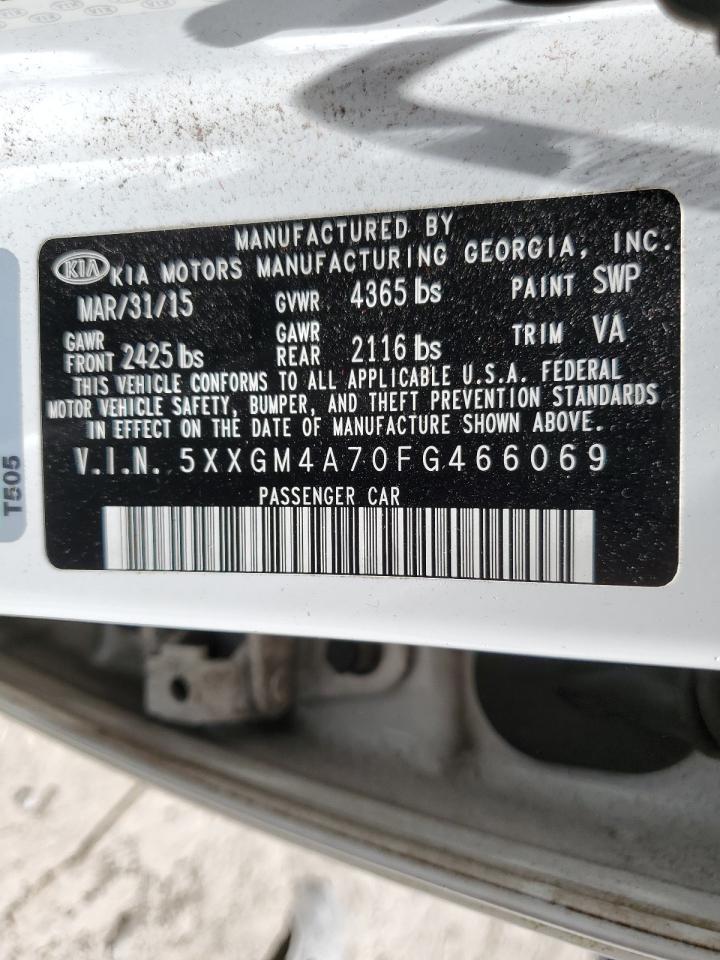 5XXGM4A70FG466069 2015 Kia Optima Lx