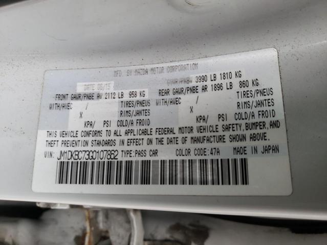 2016 Mazda Cx-3 Touring VIN: JM1DKBC73G0107862 Lot: 60332044