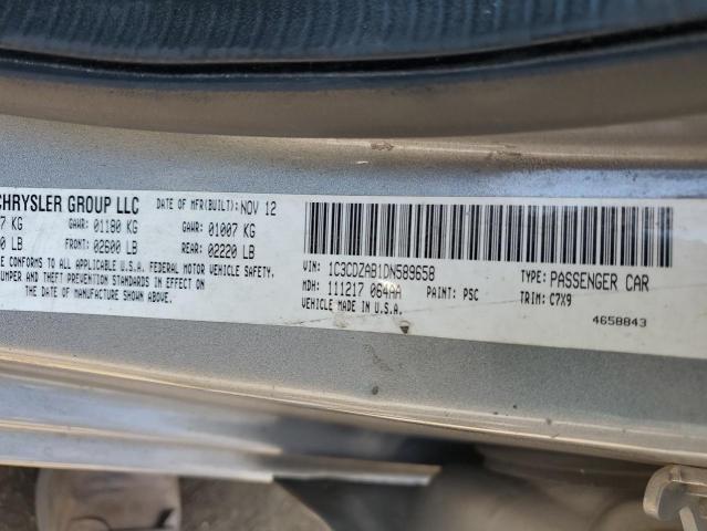 2013 Dodge Avenger Se VIN: 1C3CDZAB1DN589658 Lot: 58728444