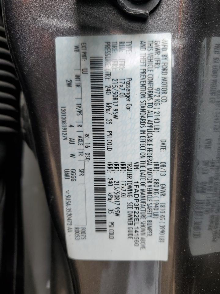 1FADP3F22EL141560 2014 Ford Focus Se