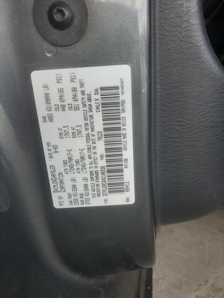 3D7KU28C64G106936 2004 Dodge Ram 2500 St