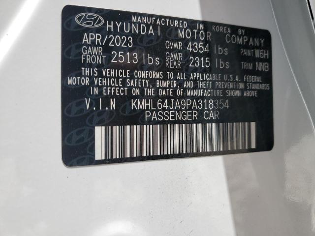 2023 Hyundai Sonata Sel VIN: KMHL64JA9PA318354 Lot: 58118734