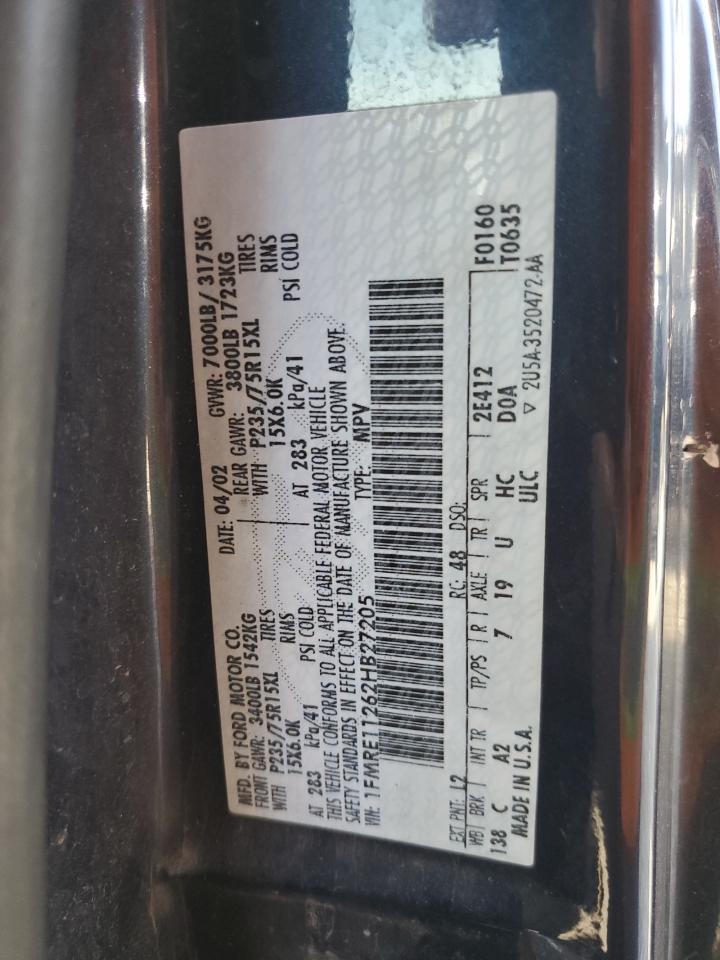 1FMRE11262HB27205 2002 Ford Econoline E150 Wagon