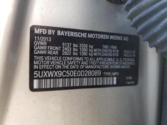 2014 BMW X3 xDrive28I VIN: 5UXWX9C50E0D28089 Lot: 60609294