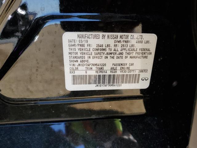 2019 Infiniti Q50 Luxe VIN: JN1EV7AP7KM541220 Lot: 58359004