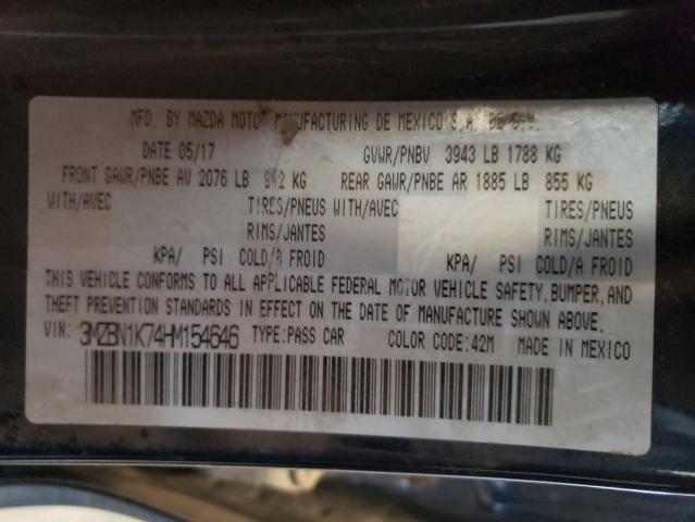 2017 Mazda 3 Sport VIN: 3MZBN1K74HM154646 Lot: 59096214