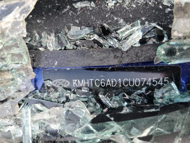 2012 Hyundai Veloster VIN: KMHTC6AD1CU074545 Lot: 58447694