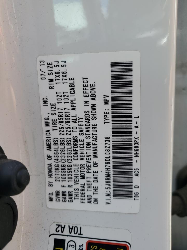 5J6RM4H76DL082738 2013 Honda Cr-V Exl