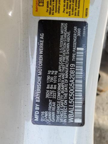2016 BMW Z4 SDRIVE2 WBALL5C50G5A20819