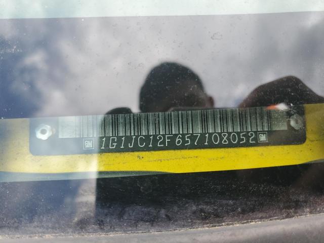 2005 Chevrolet Cavalier VIN: 1G1JC12F657108052 Lot: 58698564