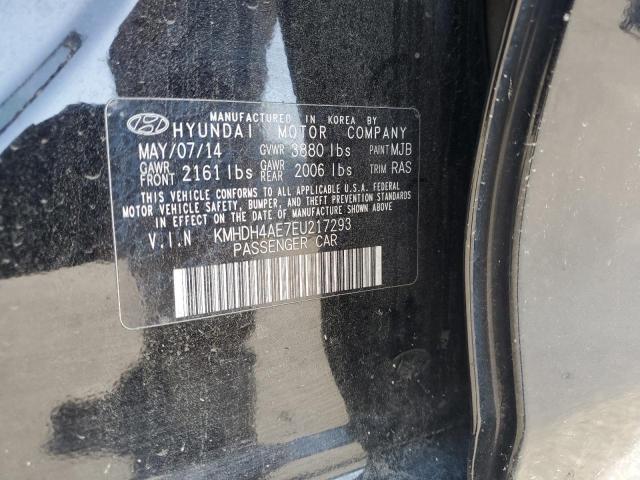 VIN KMHDH4AE7EU217293 2014 Hyundai Elantra, SE no.12