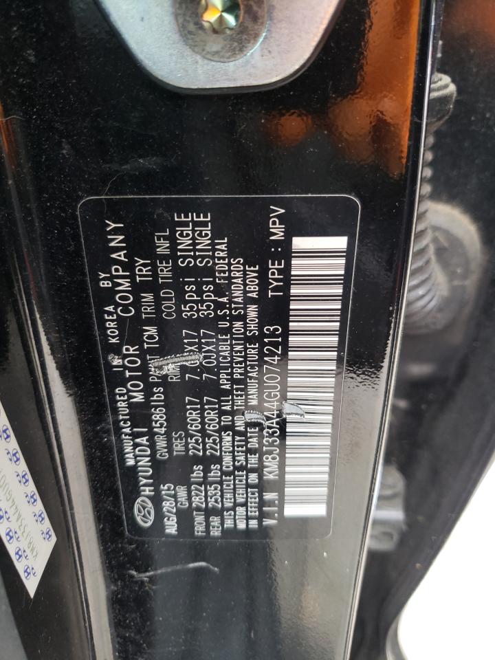 KM8J33A44GU074213 2016 Hyundai Tucson Limited