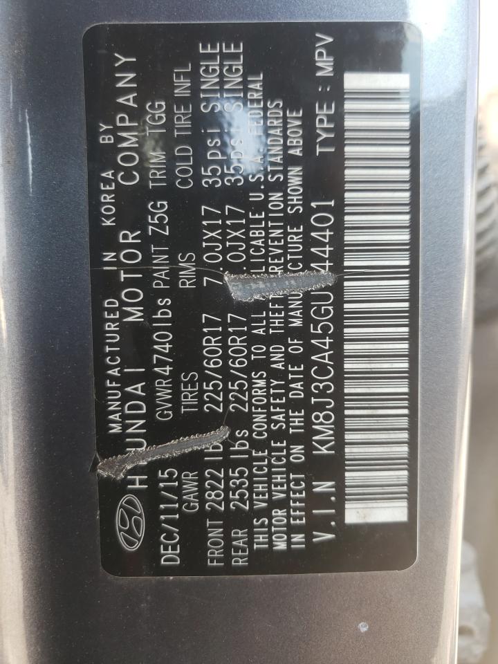 KM8J3CA45GU144401 2016 Hyundai Tucson Limited